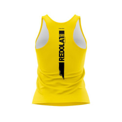 CAMISETA TÉCNICA TIRANTES REDOLAT TEAM AMARILLA MUJER
