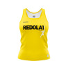 CAMISETA TÉCNICA TIRANTES REDOLAT TEAM AMARILLA MUJER