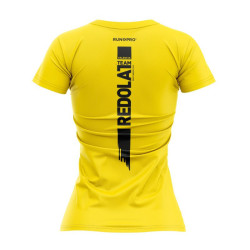 CAMISETA TÉCNICA REDOLAT TEAM AMARILLA MUJER